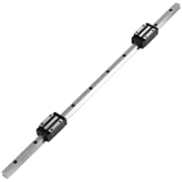 Carril de Guía Lineal 600Mm-Diapositivas de Deslizamiento Lineal con Bloques Deslizantes con Alta Precisión- Resistencia…